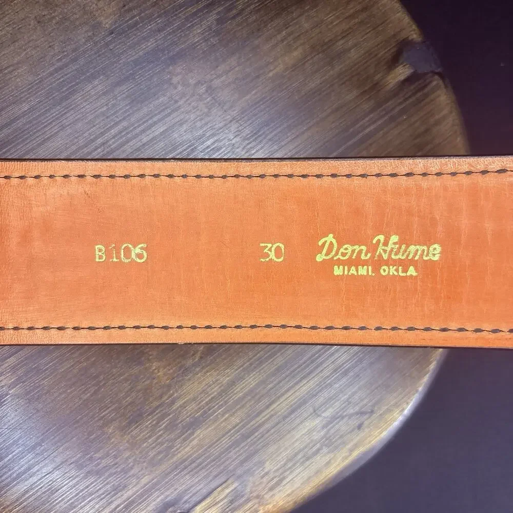 Don Hume Duty Belt Size 30